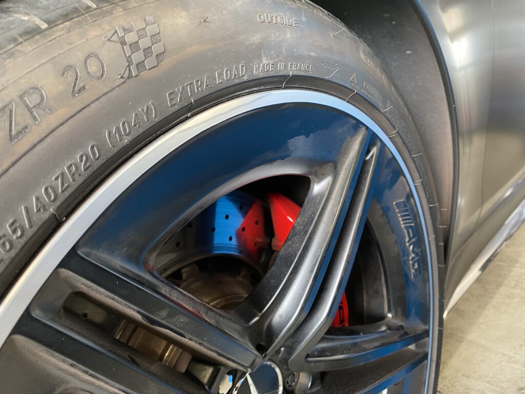 Mercedes-Benz AMG GT（C192） ホイールの施工写真2
