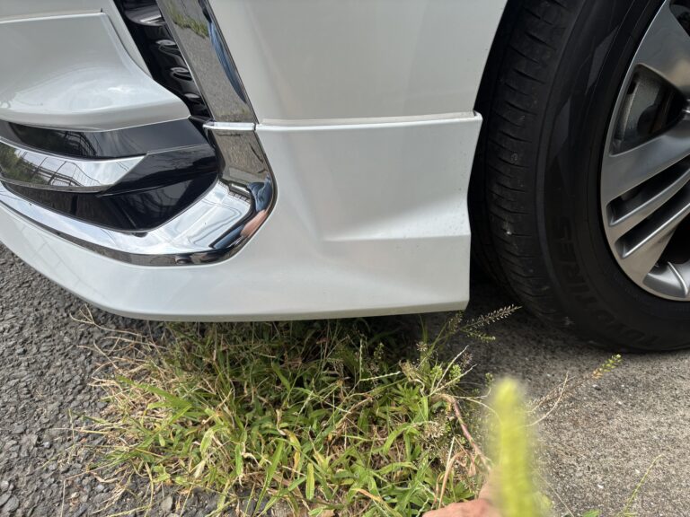 Toyota アルファード（40系） フロントバンパーの擦り傷・こすり傷（施工後）