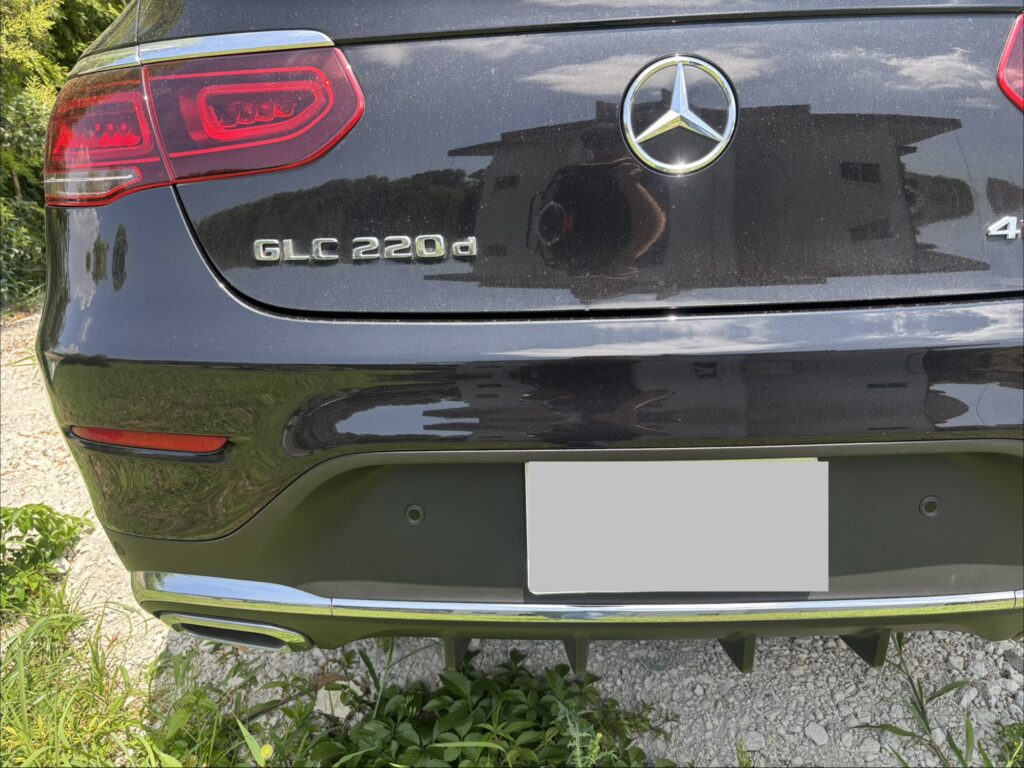 Mercedes-Benz GLC（X253） リアバンパーの事故ダメージ（施工後）