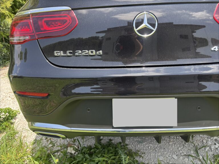 Mercedes-Benz GLC（X253） リアバンパーの事故ダメージ（施工後）